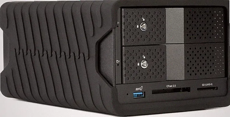 Glyph Blackbox Pro RAID 40TB Thunderbolt 3 Desktop Hard Drive with Hub - Black