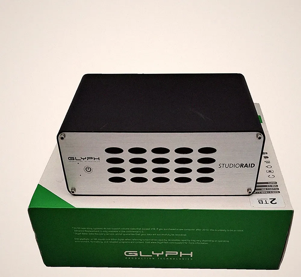 Glyph StudioRaid 2TB External HDD with Power adapter 41Hours