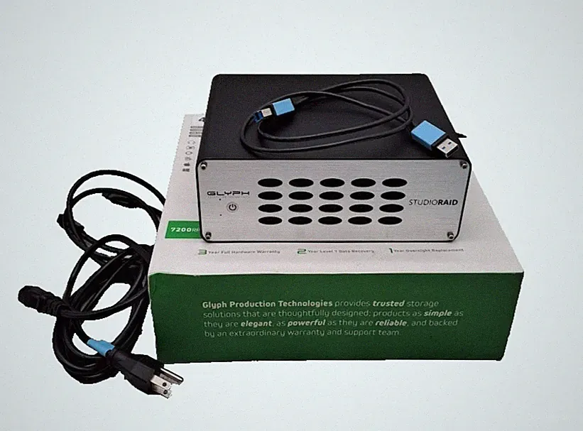 Glyph StudioRaid 4TB External HDD with Power adapter